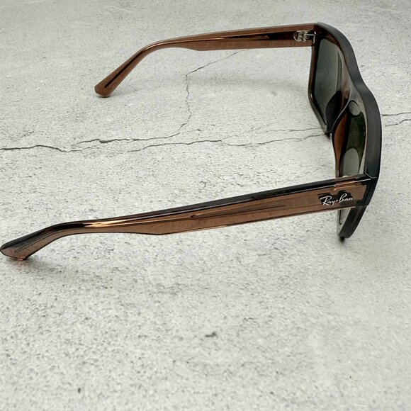 Ray-Ban Unisex RB4396 Bio-Based Rectangle Polarized Sunglasses Brown main image 12